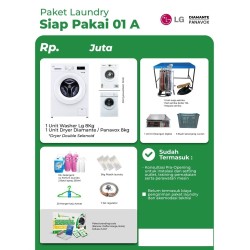 Paket Mesin Kecil Paket Usaha Laundry Kiloan Siap Pakai 01 A